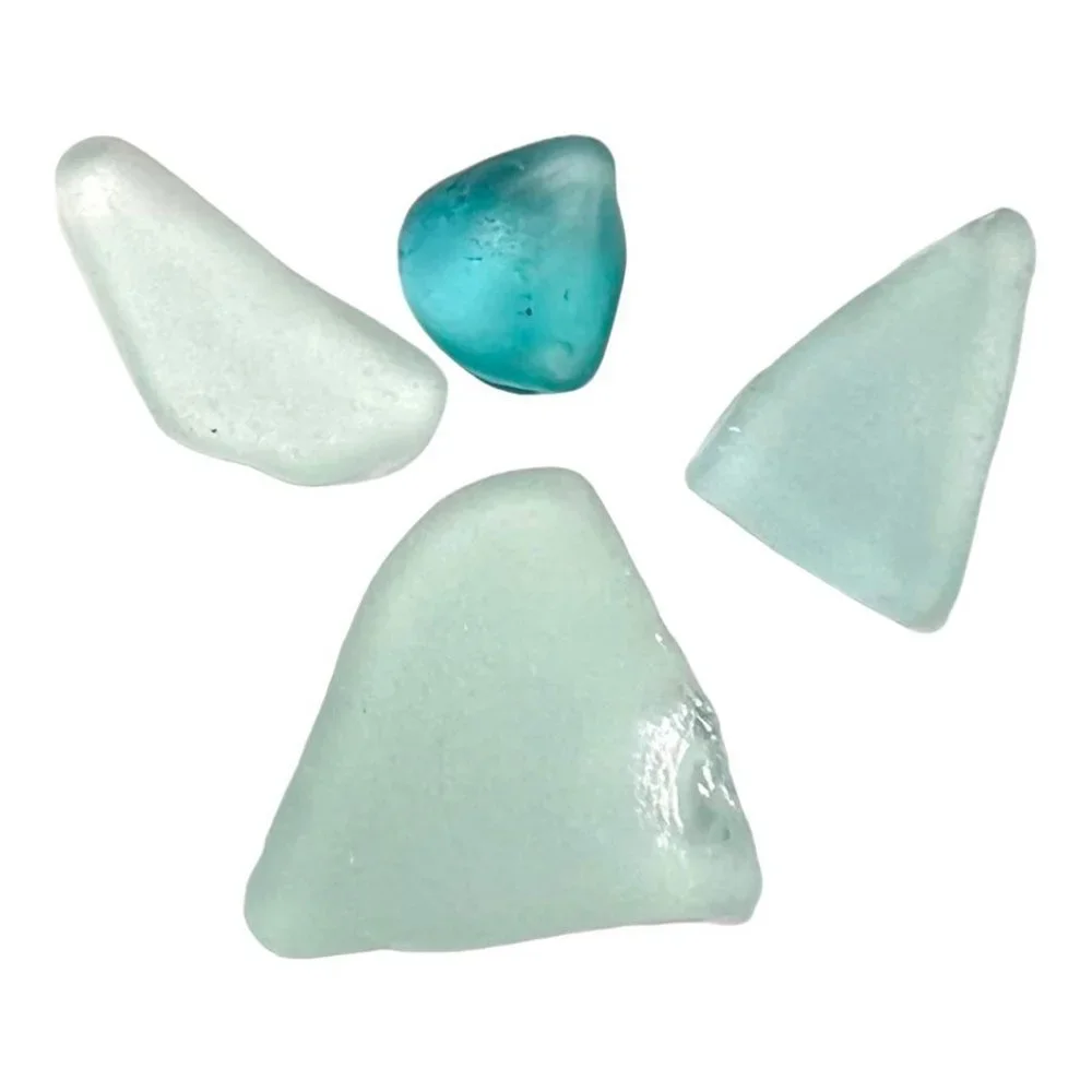 Sea Glass Angel Pendant Bezel Handcrafted with intricate Silver Blend Metalwork - Picture 5 of 12